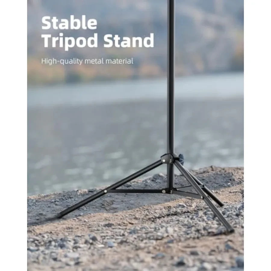 10.5" Ring Light with 69" Tripod Stand and Phone Holder Kit, Full-Screen Zoom Lighting for Video Recording, Makeup, Live Stream